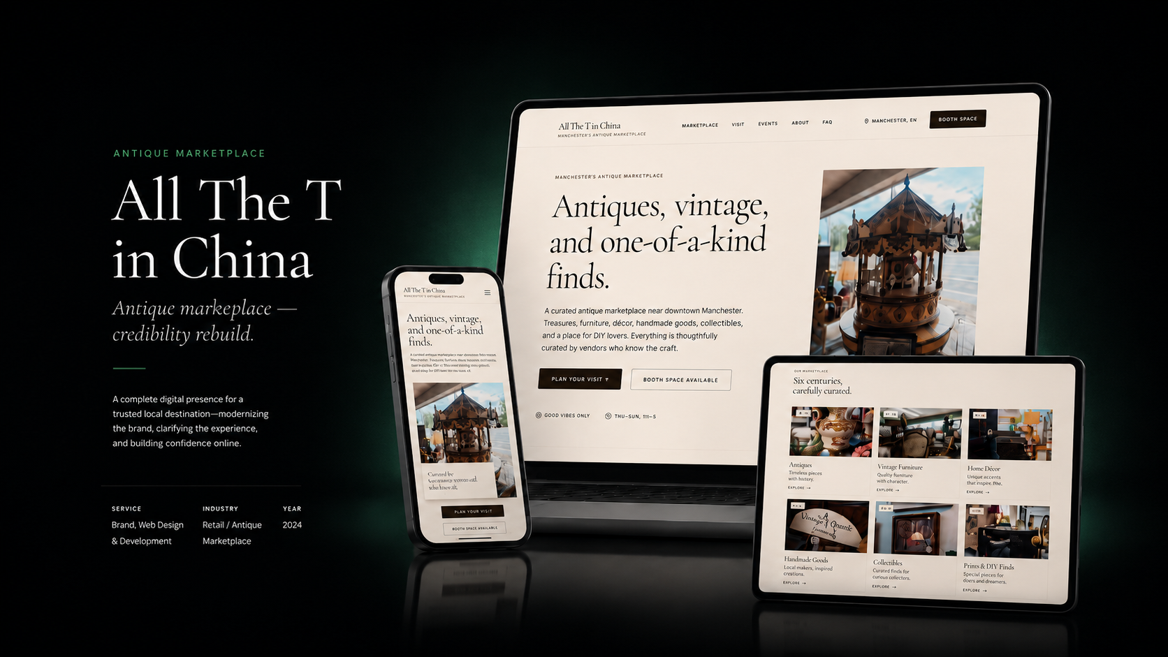 All The T in China website showcase
